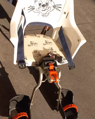 Seggiolino Anteriore Bici Gatto Max 15kg