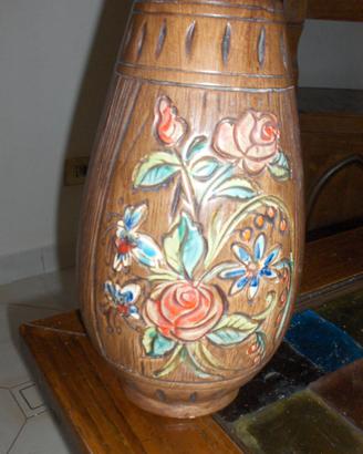 Antico Vaso Dipinto Artigianale Veneziano