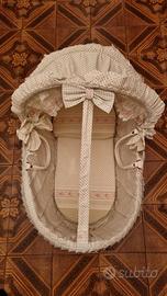 Culla in vimini per neonato