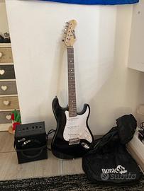 Chitarra elettrica Rockjam+amplificatore+custodia