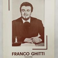 Franco Ghitti - Brochure con Autografo