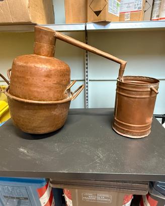 Alambico grappa 20/30 lt in rame