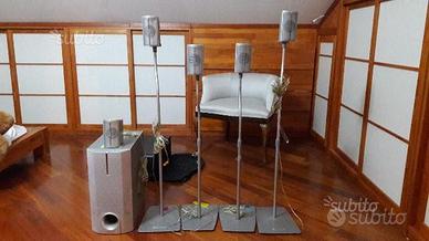 N 4 PIEDISTALLI e Casse n'4 e 1 subwoofer kenwood)