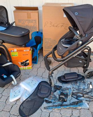 Trio Maxi Cosi completo di accessori + seggiolini