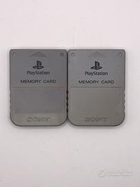 2 Grigie Memory Card PS1