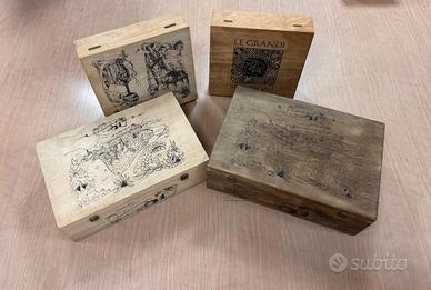 Varie cassette in legno per vino o altro VUOTE