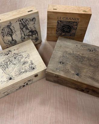 Varie cassette in legno per vino o altro VUOTE