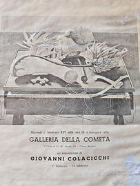 Antica locandina Giovanni Colacicchi 1938