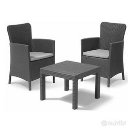 SET SALVADOR  tavolino e poltrone balcony 3 pz