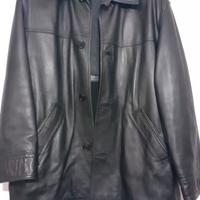 giaccone da uomo in pelle