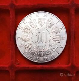 Austria 50 Schilling Ag. 900 - 600° anniversario.