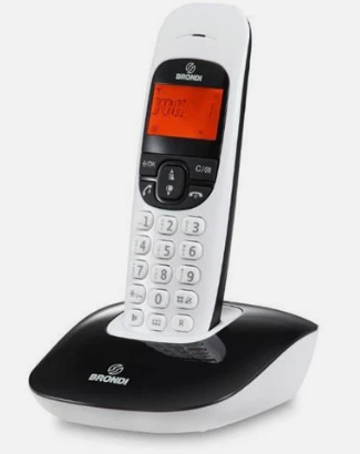 BRONDI NICE CORDLESS DIGITAL VIVAVOCE BIANCO Nero
