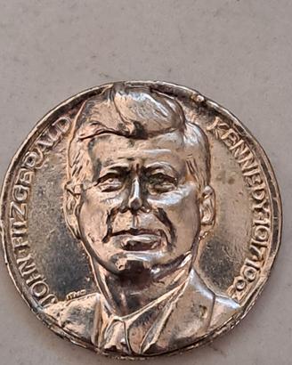 medaglia commemorativa Kennedy e Papa Giovanni 23
