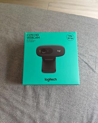 Logitech C270 Webcam HD HD 720p/30fps, Videochiama