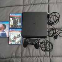 Ps4 Slim 1Tb completa con 3 giochi e controller