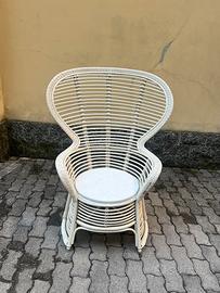 Sedia pavone anni 60