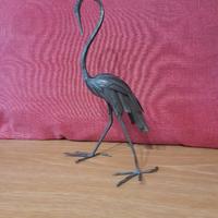 cicogna in ferro forgiato a mano