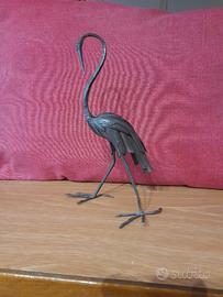 cicogna in ferro forgiato a mano