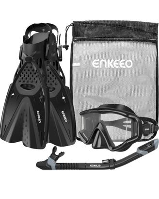 Set di Snorkeling :Pinne ,maschera,boccaglio,borsa