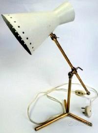 Lampada Stilnovo Mid-Century in ottone anni '50