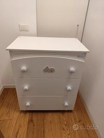 Mobile fasciatoio Azzurra Design Web con vaschetta