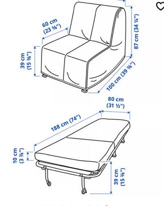Poltrona letto Ikea