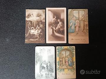 Lotto 5 Santini Antichi Sacra Famiglia