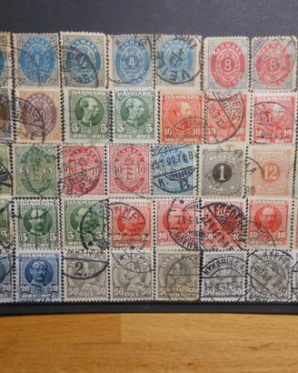 Lotto n. 1482 - Danimarca vecchi francobolli