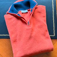 Maglione con zip in lana nuovo XL