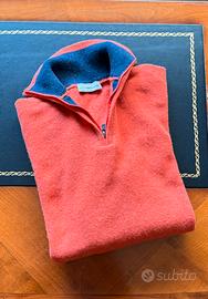 Maglione con zip in lana nuovo XL