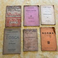 6 Libretti d’opera antichi