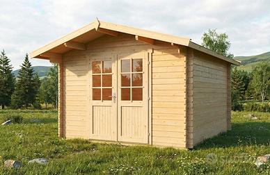 CASETTA DI LEGNO CYPRUS 3D 320x320x234H spess.28mm
