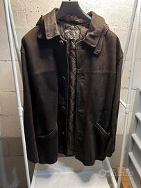 Giacca uomo in vera pelle marrone