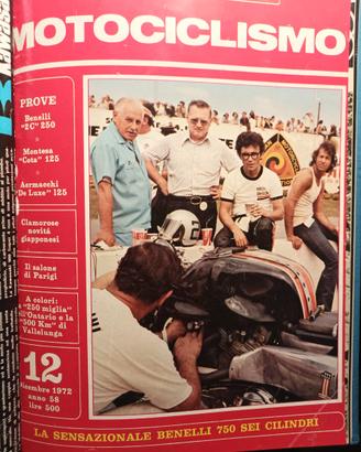 Rivista MOTOCICLISMO numero 12 del 1972