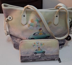 Borsetta con portafoglio abbinato