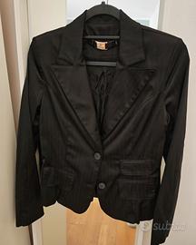 Blazer Koralline gessato nero