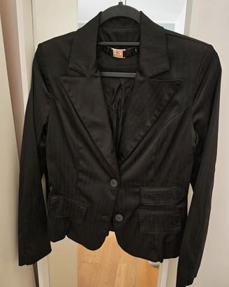 Blazer Koralline gessato nero