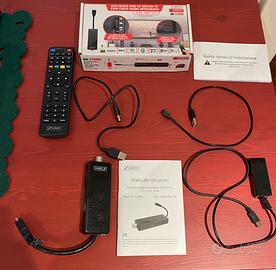 Decoder dvb-t2 retro tv con cavo hdmi x-dome
