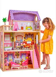 casa delle bambole come nuova legno kidkraft