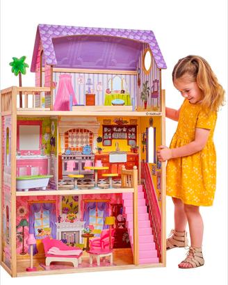 casa delle bambole come nuova legno kidkraft