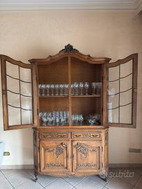 Sala da pranzo completa stile Luigi XV in rovere