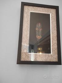 Quadro con figura africana 