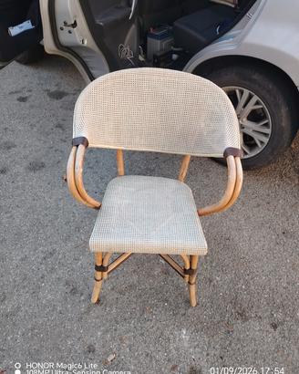 coppia poltrone vimini