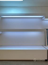 Arredi completi bianchi per casa, ufficio, 