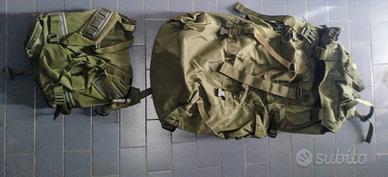 BORSONE MILITARE + ZAINO ANNI '80