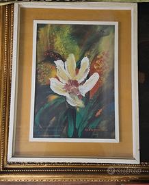Quadro Dipinto con Fiori "Giandante X"