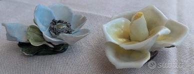 Fiori Segnaposto in porcellana antichi Dipinti