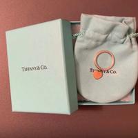 Anello Tiffany cuore pendente rosa