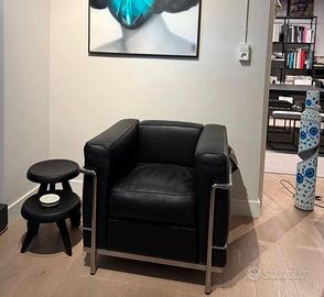 ALIVAR poltrona LC2 in pelle nera