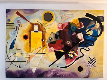 Stampa su Tela Yellow, Red & Blue Kandinsky
